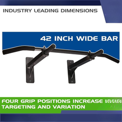 Heavy-Duty Wall-Mounted Pull-Up Bar