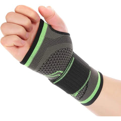 Palm & Wrist Support Brace - Green (Pack of 1 & 2 )