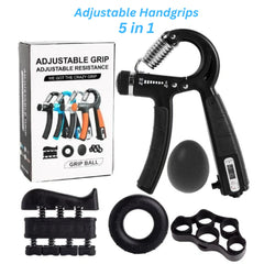 5-in-1 Hand Gripper Trainer | Boost Grip Strength | All-in-One Kit