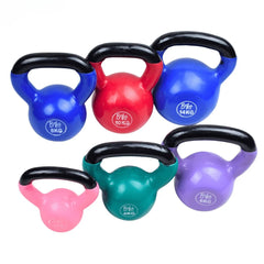 Vinyl Coated Cast Iron Kettlebells 2-20 KG | Home Gym Strength Training Weight Set | Full Body Workout Equipment