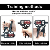 Hand Grip Strengthener Adjustable 10-120kg | Pro Forearm Trainer