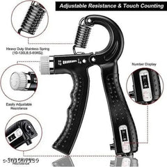 Adjustable Hand Grip Strengthener with Counter – 5-60kg Resistance