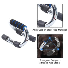 Push Up Stand Chrome With Comfortable Foam Grips