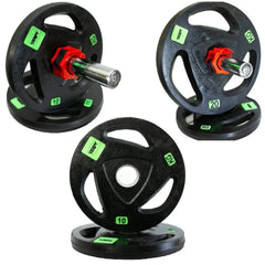 Premium Rubber Coated Weight Plates 2.5-20 KG | Commercial Gym Weights