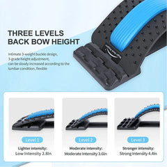 Back Stretcher Lumbar Support, Posture Corrector For Upper and Lower Back Pain Relief