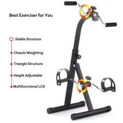Mini Exercise Cycle for Arms and Legs With Meter, Equipment for Seniors, Elderly Home Pedal Exercise Bike for Total Body