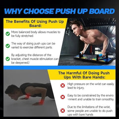 Multi-functional Push-Up Board - Multi-Angle Upper Body Training for Home & Gym