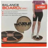 Liveup Balance Board 39cm – Wooden Wobble Board for Core & Stability Training