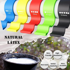 5-Pack Resistance Bands for Workouts – Elastic Exercise Loop Bands for Physical Therapy, Yoga, Booty Training & Pilates