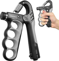 Hand Grip Strengthener - 5-100KG Adjustable Hand Exerciser Grip Strength Trainer for Muscle Building, Hand Therapy and Recovery