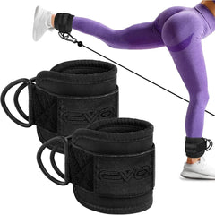 Pack of 2 Fitness Foot Loops Cable Pull - Kickbacks Foot Strap - Foot Loops Cable Pull