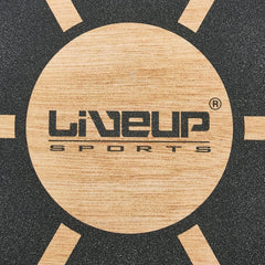 Liveup Balance Board 39cm – Wooden Wobble Board for Core & Stability Training