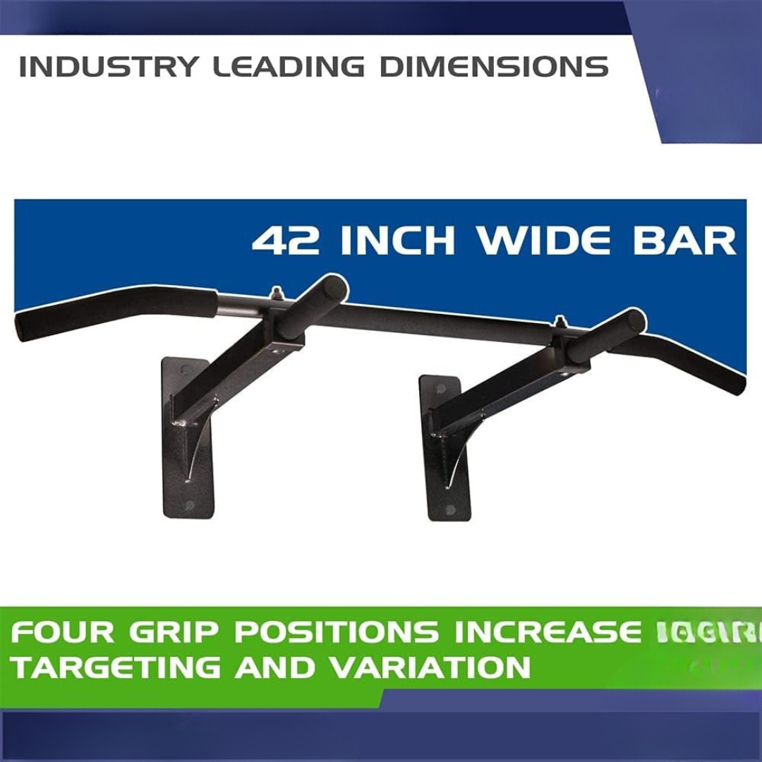 Heavy-Duty Wall-Mounted Pull-Up Bar