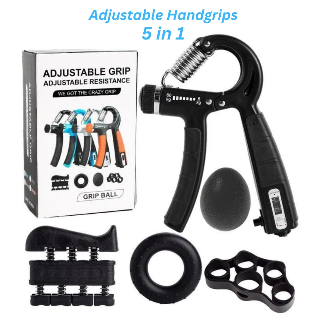 5-in-1 Hand Gripper Trainer | Boost Grip Strength | All-in-One Kit
