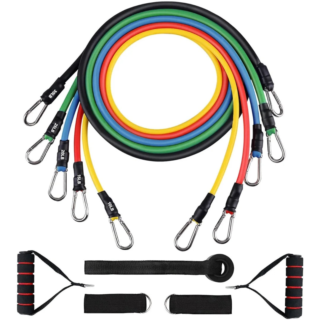 11 Pcs CrossFit Resistance Bands Set – Home Fitness Training