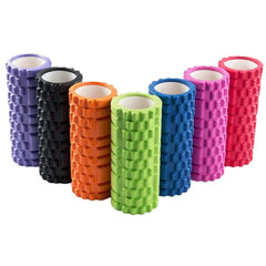 Professional Yoga Foam Roller 13"/18" - Triple Grid Massage Tool for Athletes & Fitness Recovery