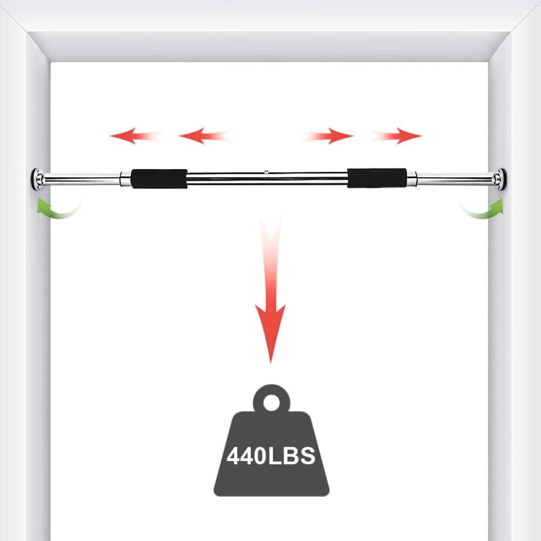 No-Drill Pull Up Bar & Chin Bar for Full Body Fitness!