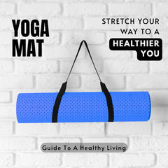 10mm Eco-Friendly Non-Slip Yoga Mat with Free Shoulder Strap | Best Thick Anti-Slip Exercise Mat for Home Workouts & Hot Yoga