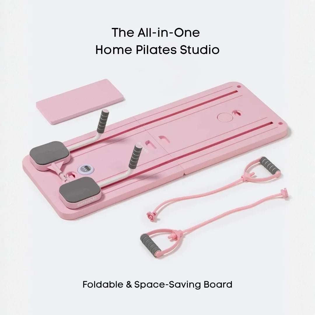AuraFit Pilates Reformer Board | Foldable 8-in-1 Home Studio Machine | Core, Strength & Flexibility Training