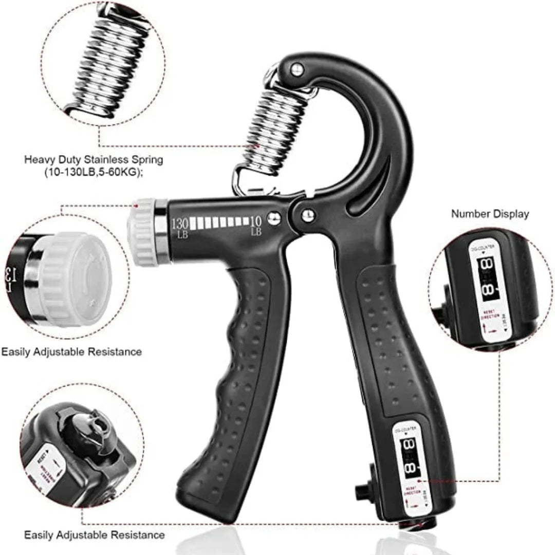 5-in-1 Hand Gripper Trainer | Boost Grip Strength | All-in-One Kit