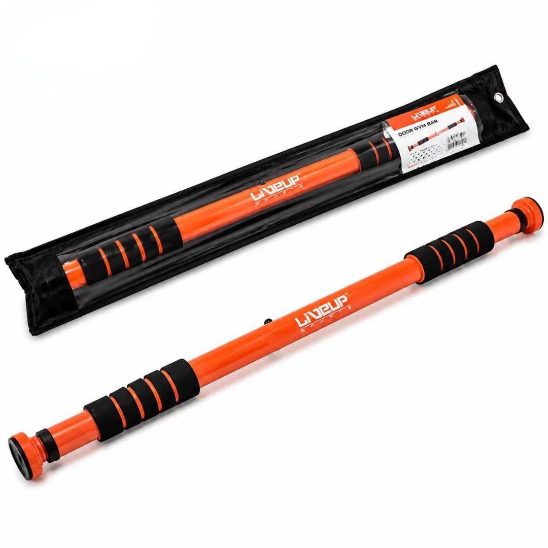 AuraFit Liveup Door Pull-Up & Chin-Up Bar | Adjustable 70-100cm | No-Drill Tool-Free Installation