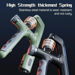 Adjustable Hand Gripper 10–100Kg | Auto Counter | A-Type Grip
