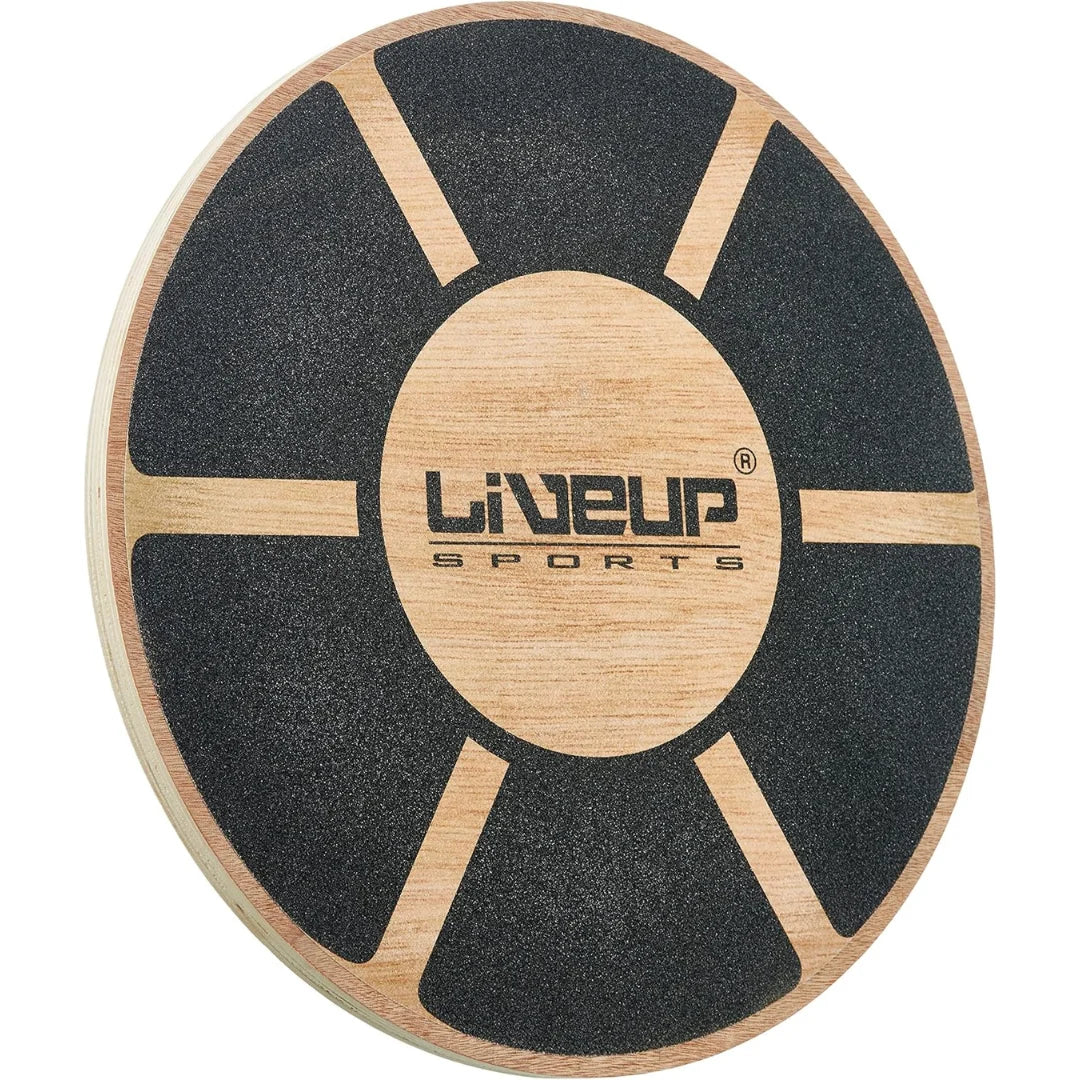 Liveup Balance Board 39cm – Wooden Wobble Board for Core & Stability Training