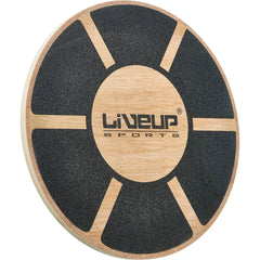 Liveup Balance Board 39cm – Wooden Wobble Board for Core & Stability Training