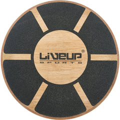 Liveup Balance Board 39cm – Wooden Wobble Board for Core & Stability Training