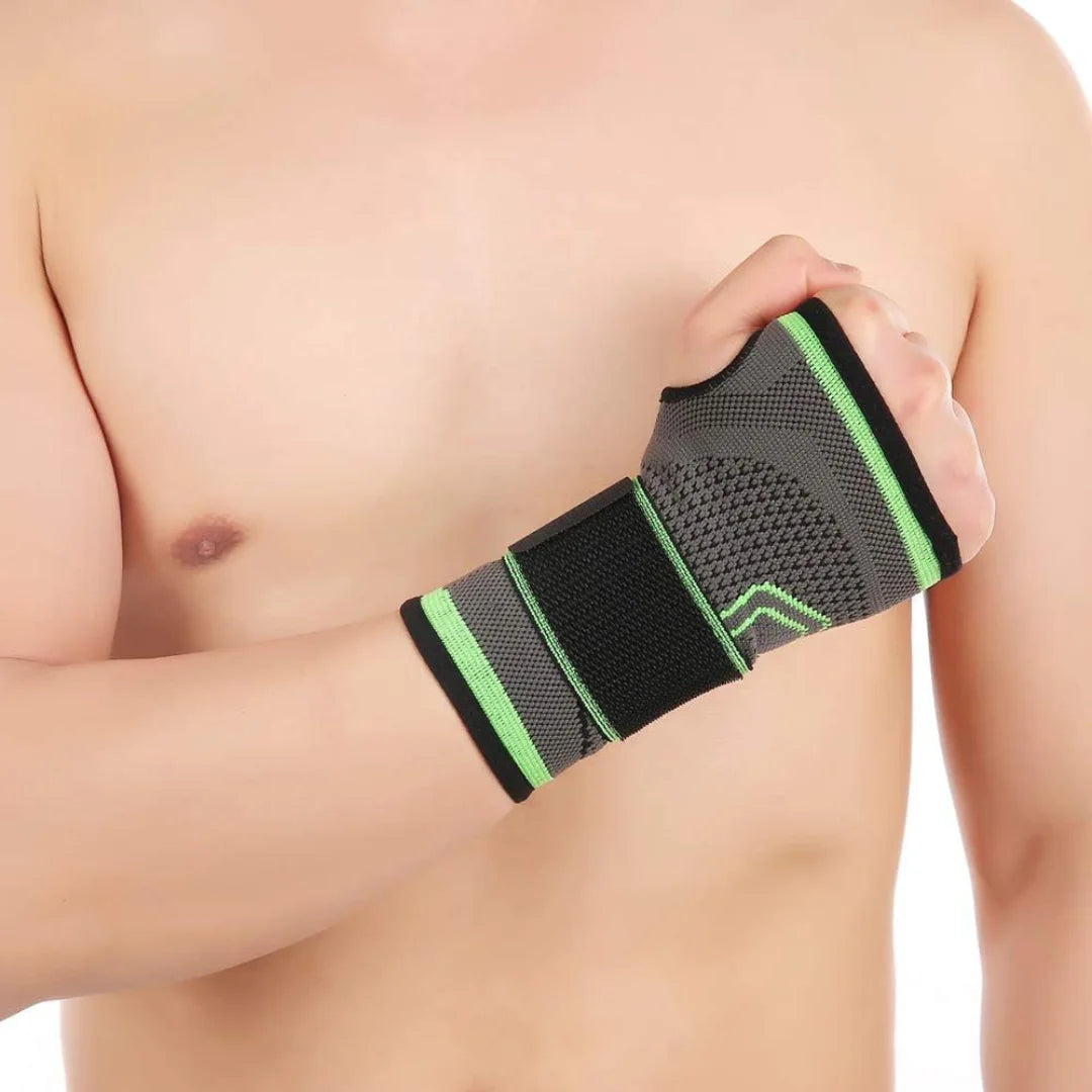 Palm & Wrist Support Brace - Green (Pack of 1 & 2 )