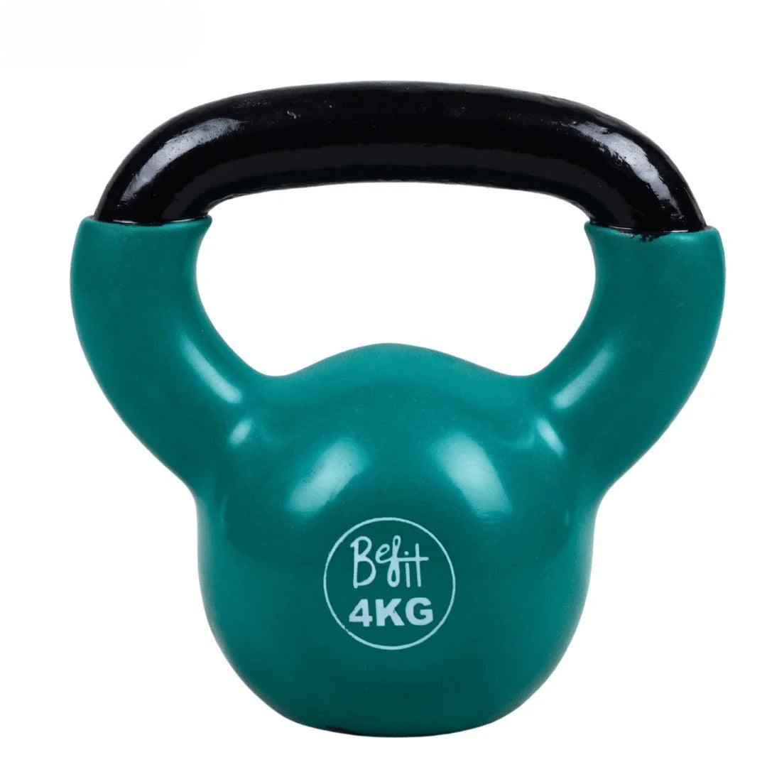 Vinyl Coated Cast Iron Kettlebells 2-20 KG | Home Gym Strength Training Weight Set | Full Body Workout Equipment