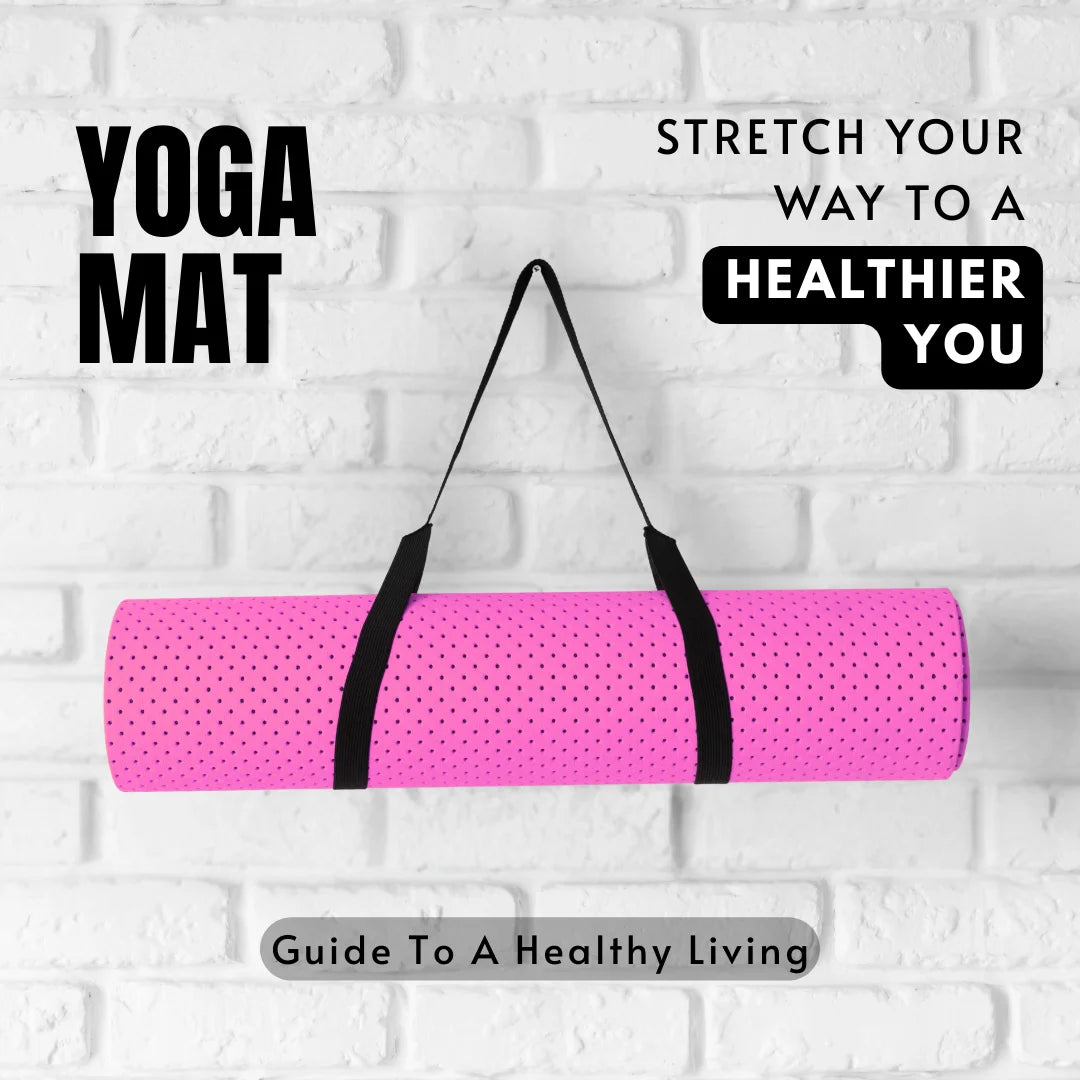 10mm Eco-Friendly Non-Slip Yoga Mat with Free Shoulder Strap | Best Thick Anti-Slip Exercise Mat for Home Workouts & Hot Yoga