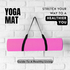 6mm Eco-Friendly Non-Slip Yoga Mat with Free Shoulder Strap | Best Thick Anti-Slip Exercise Mat for Home Workouts & Hot Yoga