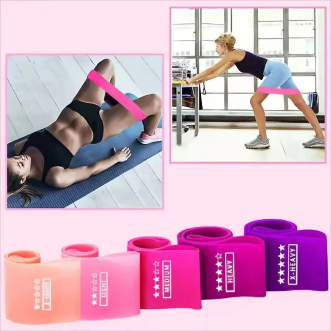 Loop 5-Pack Resistance Bands, Premium Latex Exercise Bands for Full Body Strength Training | Unisex Fitness Bands