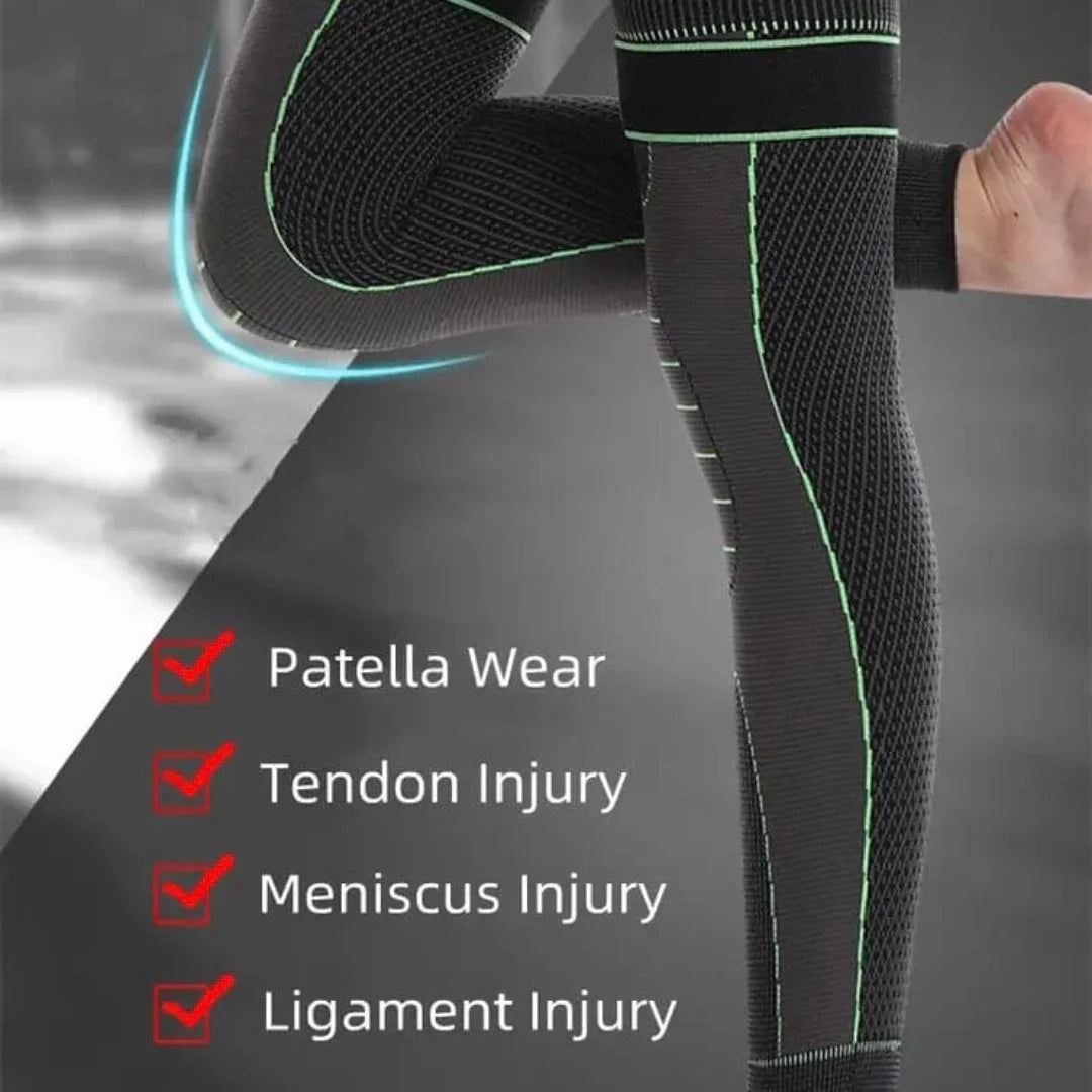 Compression Knee Sleeve with Straps (Pack of 2) – Pain Relief, Joint Support & Recovery Boost