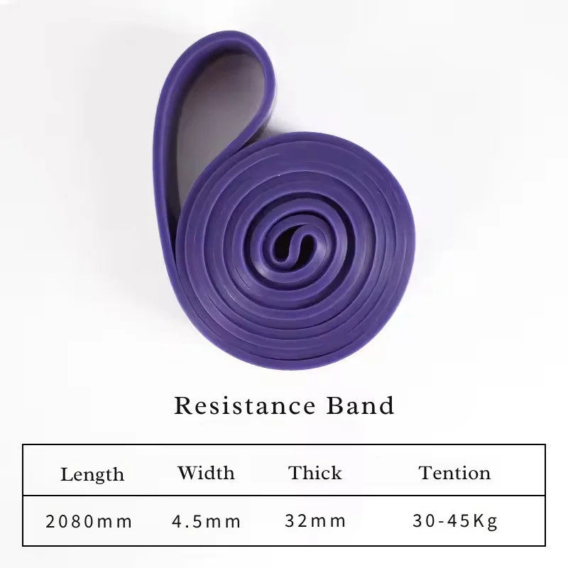 Heavy-Duty Resistance Bands for Pull-Ups & Full-Body Strength Training | Multiple Levels, Portable Latex Exercise Bands