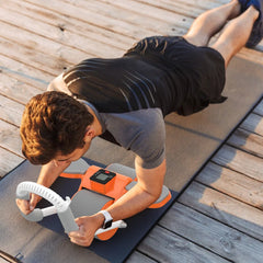 Abdominal Wheel Roller with Elbow Support - Automatic Rebound for Ultimate Core Strength