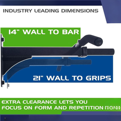 Heavy-Duty Wall-Mounted Pull-Up Bar