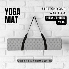 10mm Eco-Friendly Non-Slip Yoga Mat with Free Shoulder Strap | Best Thick Anti-Slip Exercise Mat for Home Workouts & Hot Yoga