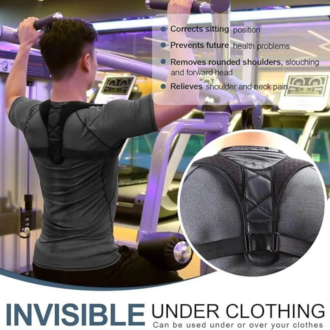 YC Upper Back Support – Adjustable Posture Corrector & Shoulder Brace