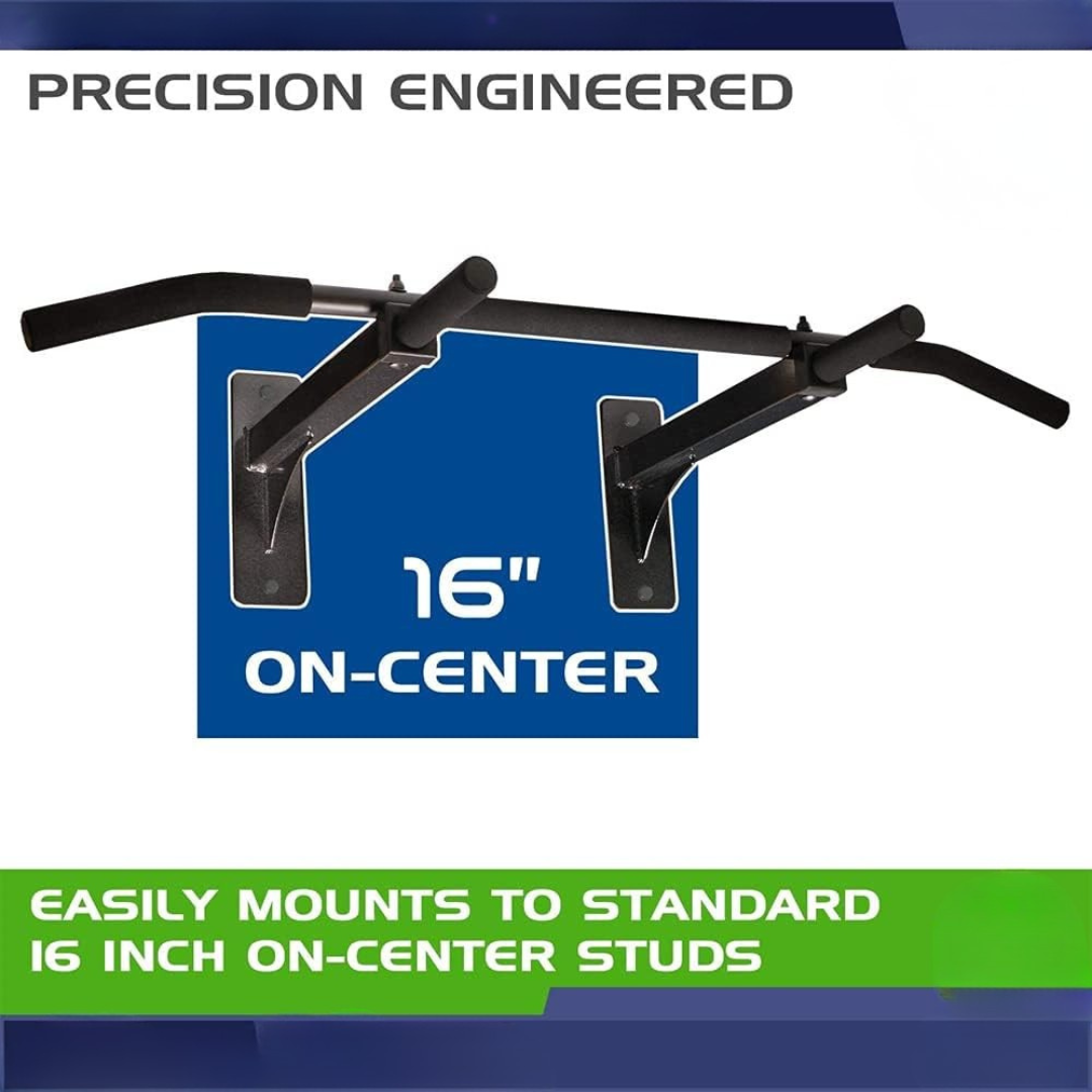 Heavy-Duty Wall-Mounted Pull-Up Bar
