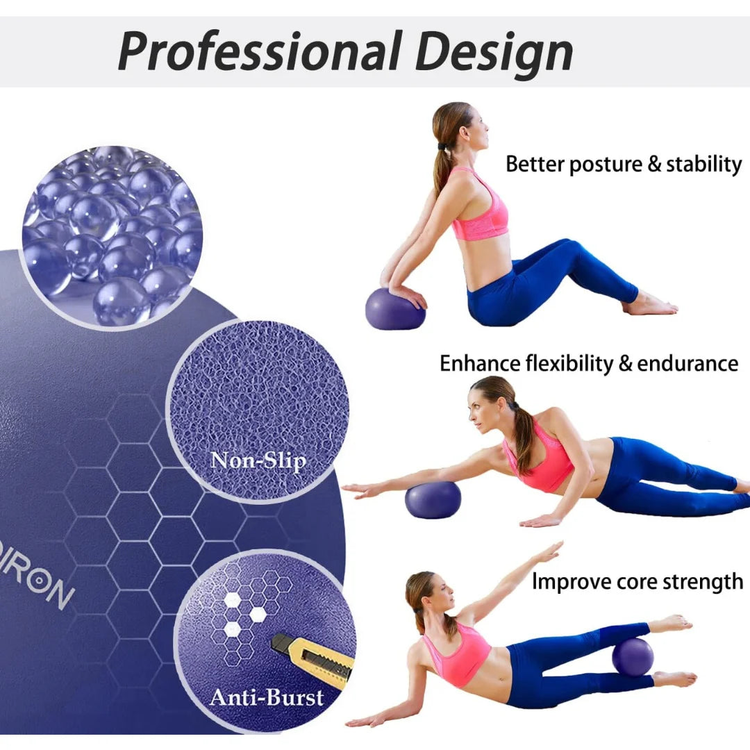 Liveup Mini Exercise Ball – Compact Fitness & Balance Ball