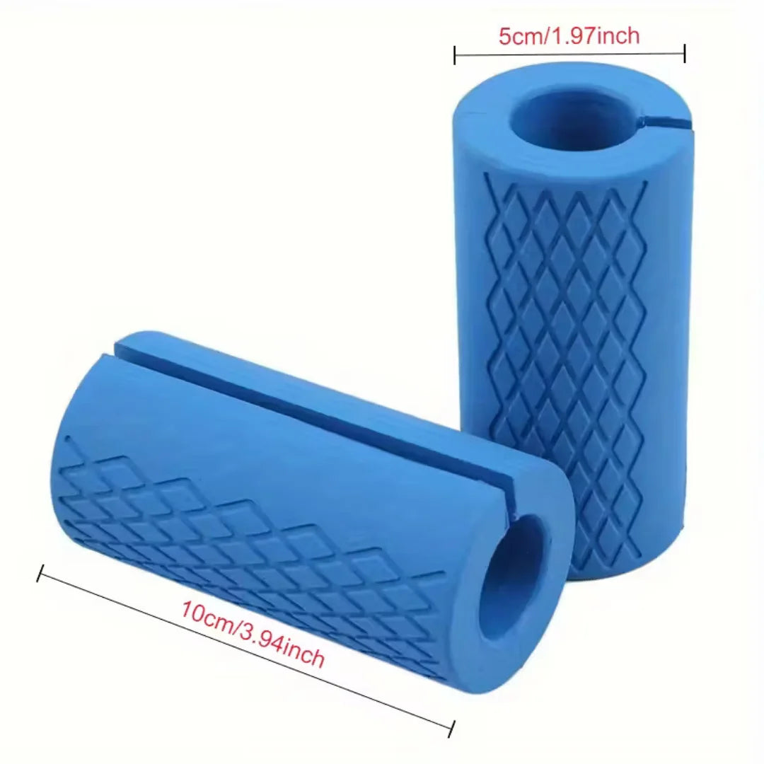 Fat Grips 1 Pair – Universal Strength Training Grip Enhancer for Dumbbells, Barbells & Kettlebells
