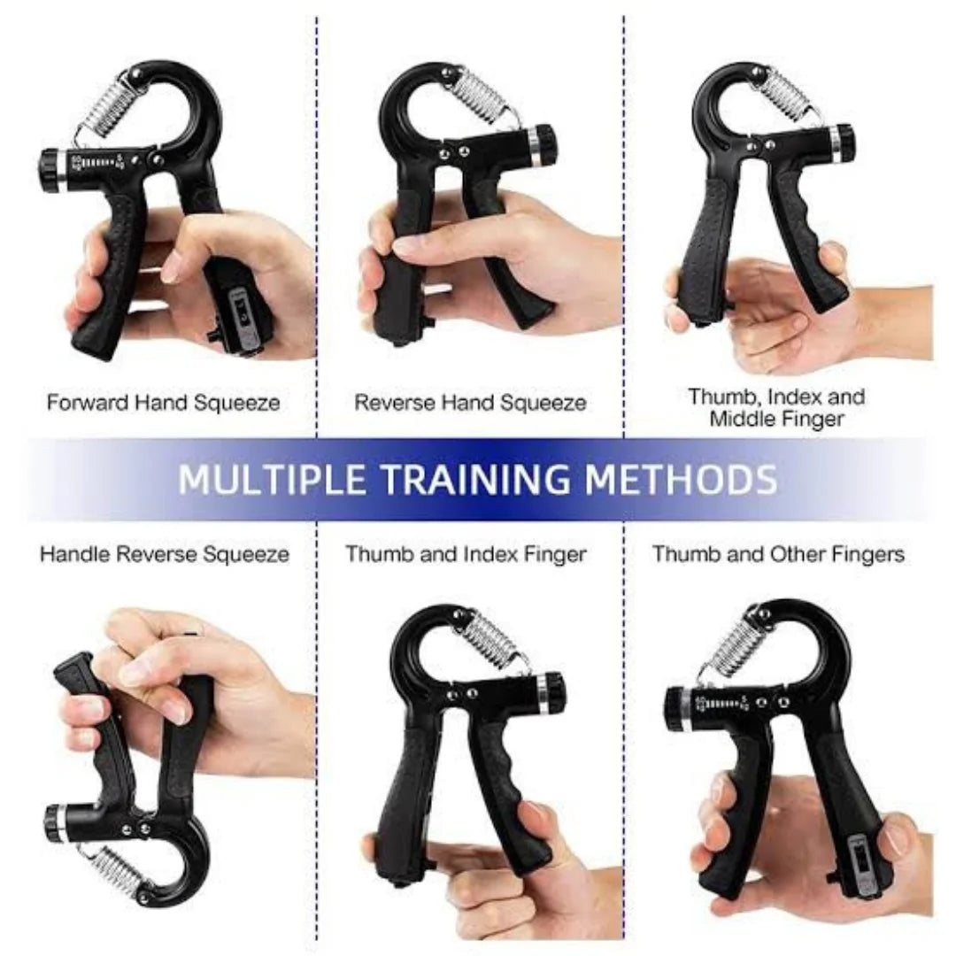 Adjustable Hand Grip Strengthener with Counter – 5-60kg Resistance