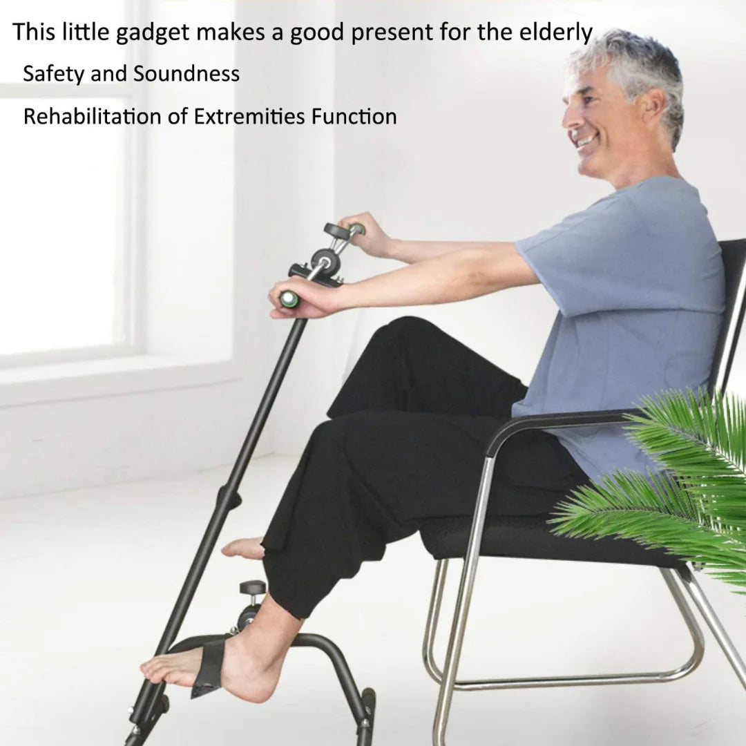Mini Exercise Cycle for Arms and Legs With Meter, Equipment for Seniors, Elderly Home Pedal Exercise Bike for Total Body