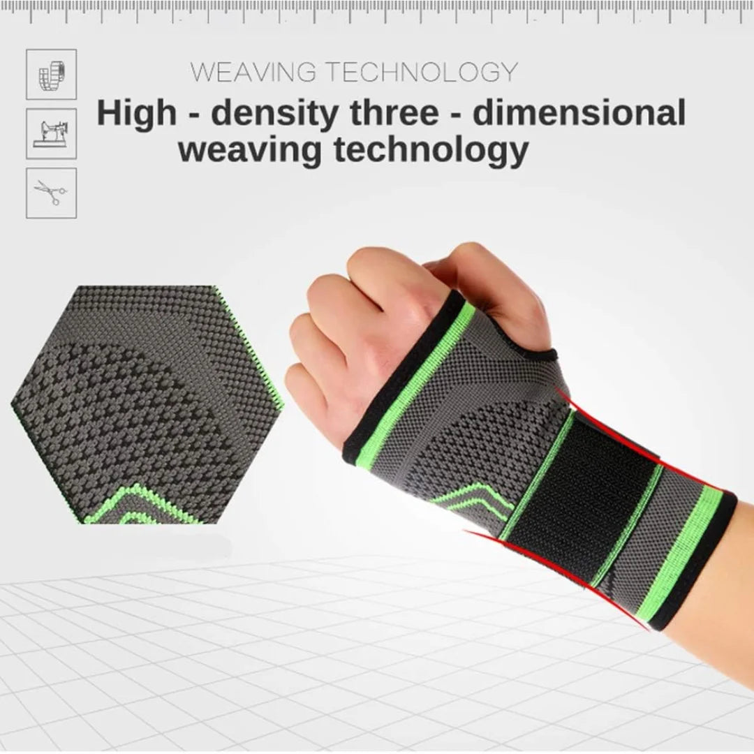Palm & Wrist Support Brace - Green (Pack of 1 & 2 )