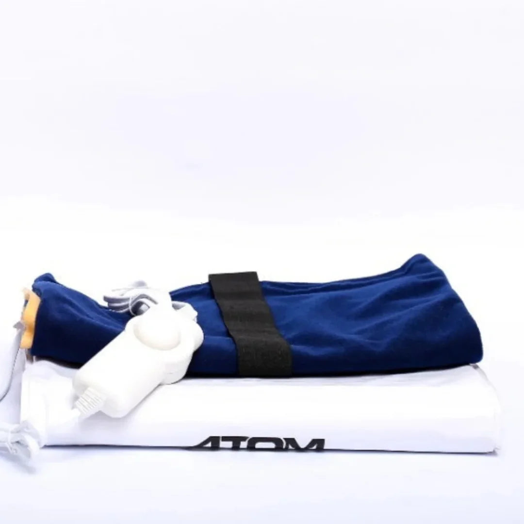 Atom Electric Heating Pad with Fleece Cover | Auto Switch-Off | Machine-Washable | Muscle Warmth & Tension Relief