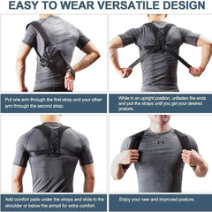 YC Upper Back Support – Adjustable Posture Corrector & Shoulder Brace