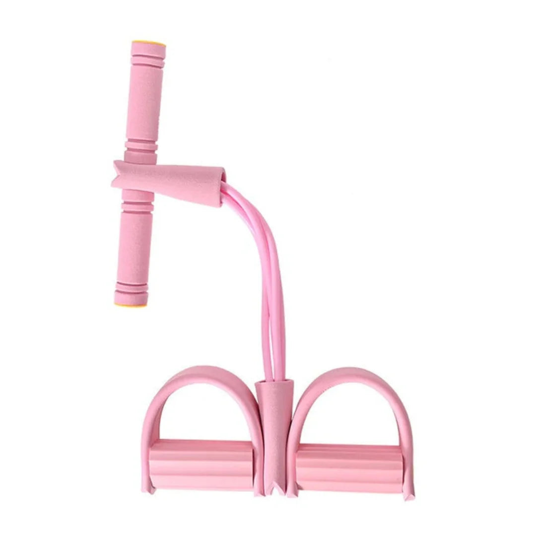 AuraFit Tummy Trimmer Pedal Resistance Band | Seated Full-Body Core & Cardio Trainer for Home Use