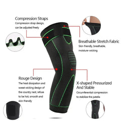 Compression Knee Sleeve with Straps (Pack of 2) – Pain Relief, Joint Support & Recovery Boost